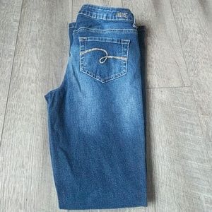 Justice Girls Mid Rise Boot Cut Jeans